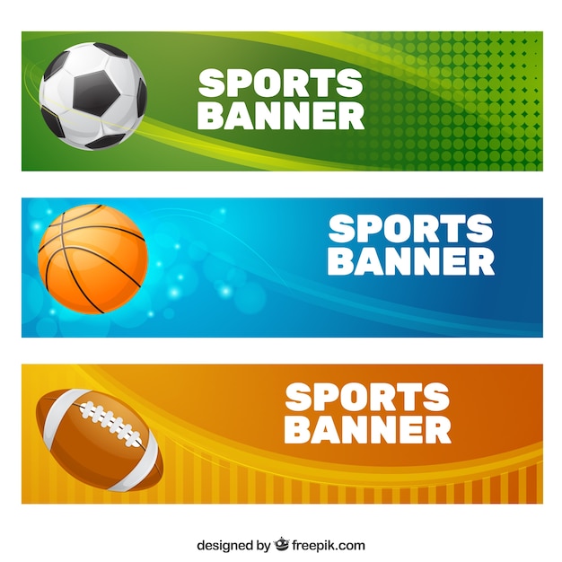Sport banner collection