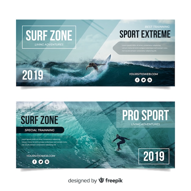 sports banner templates for photoshop elements