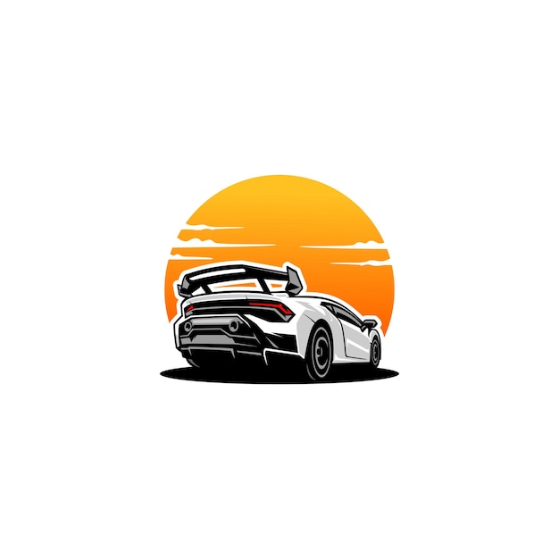 Premium Vector Sport Car Silhouette Illustration Vector