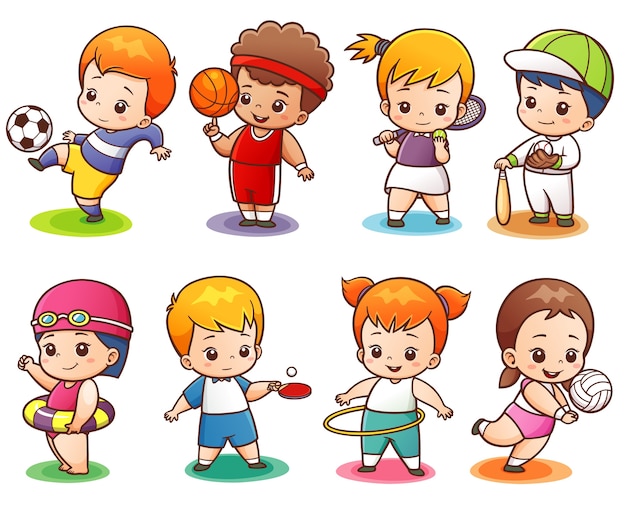 Sport character character | Premium Vector