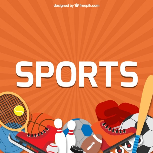Sport elements background