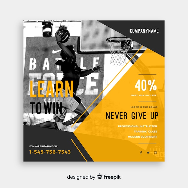 Free Vector Sport Flyer