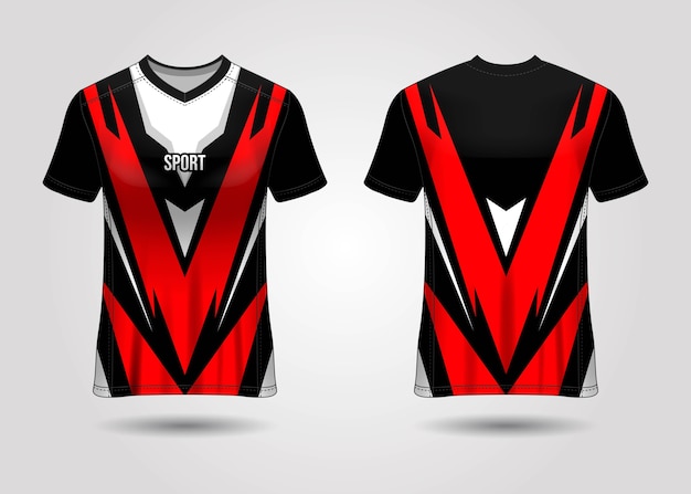 Premium Vector | Sport jersey template design