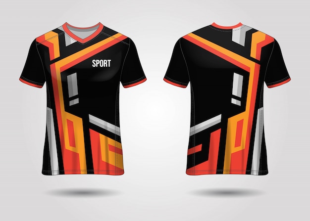 Premium Vector | Sport jersey template design