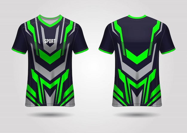 Premium Vector | Sport jersey template design