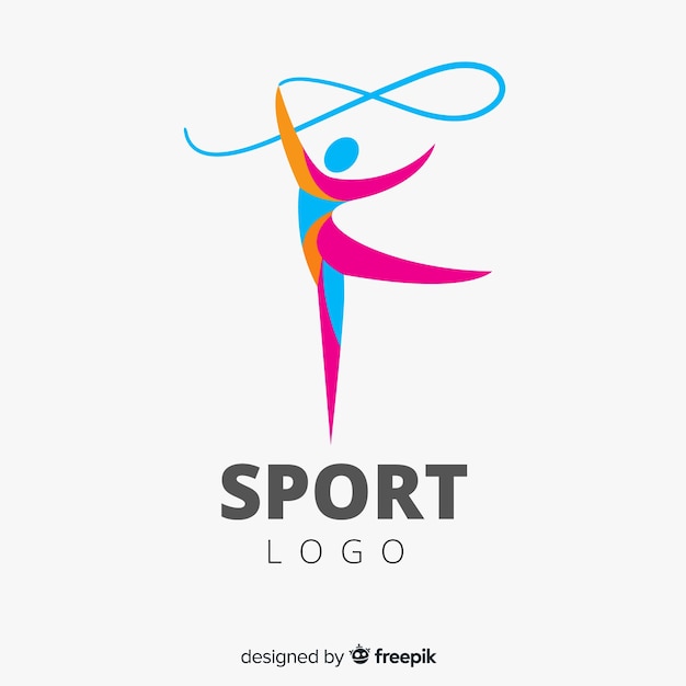 Download Free Download This Free Vector Sport Logo Template With Abstract Shapes Use our free logo maker to create a logo and build your brand. Put your logo on business cards, promotional products, or your website for brand visibility.