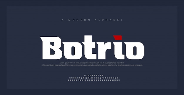 Sport modern future bold alphabet font. typography urban style fonts for technology, digital, movie 