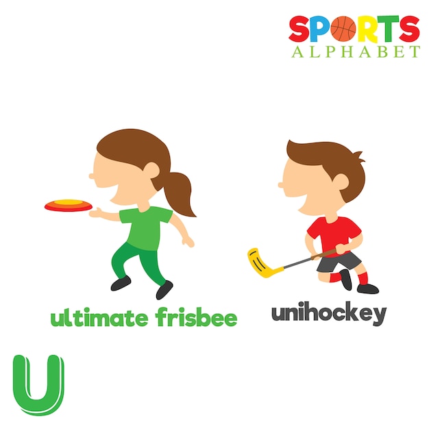 Premium Vector Sports alphabet