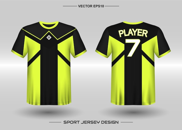 Download Premium Vector Sports Jersey Design Template For Soccer Team