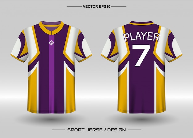 Download Sports jersey design template for team uniforms | Premium ...