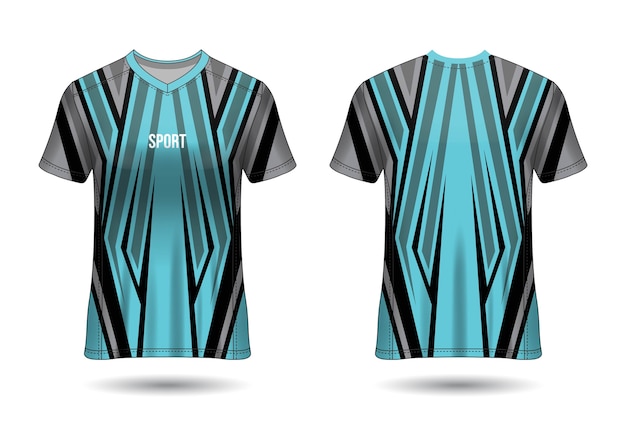 Premium Vector | Sports jersey design template for team uniforms