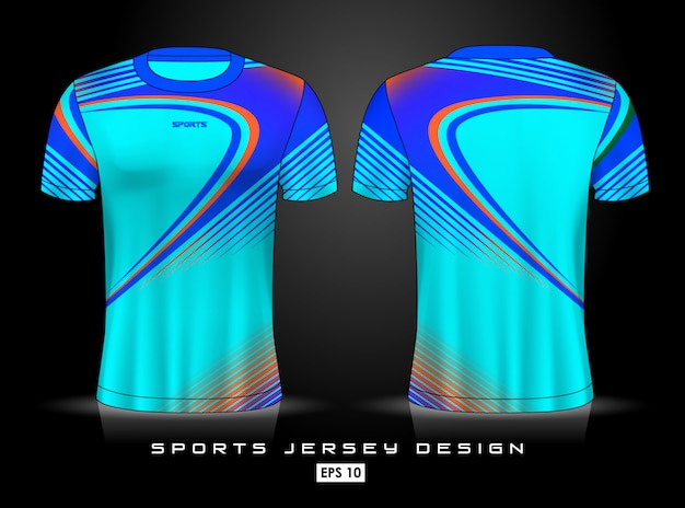 Premium Vector | Sports jersey template