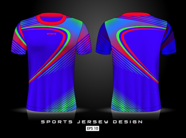 Premium Vector | Sports jersey template