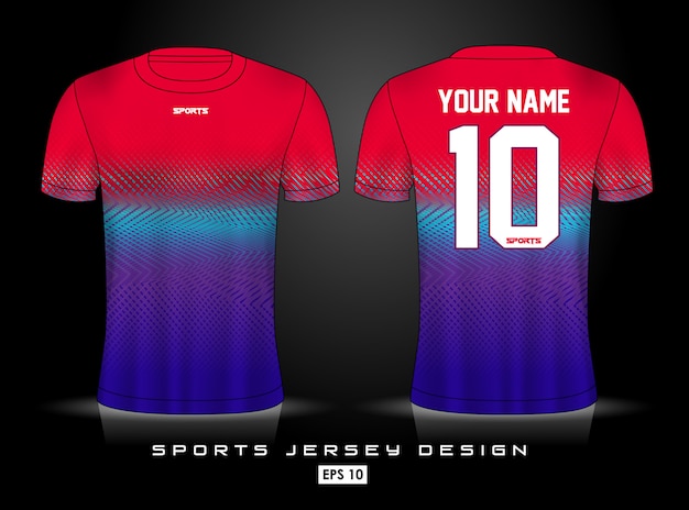 Premium Vector | Sports jersey template