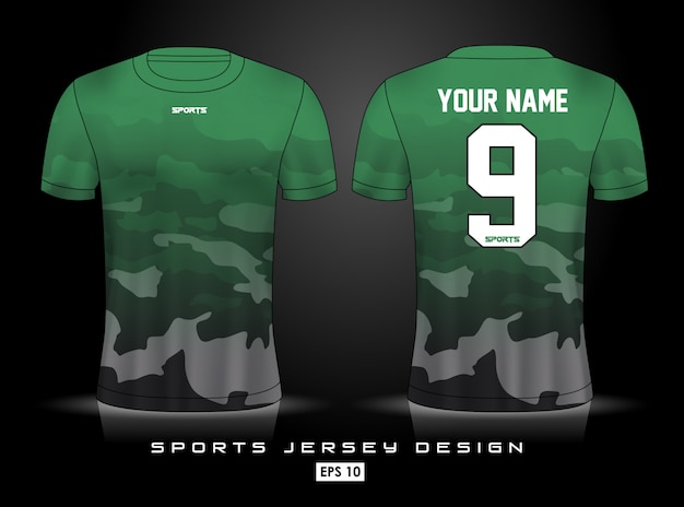 Premium Vector | Sports jersey template