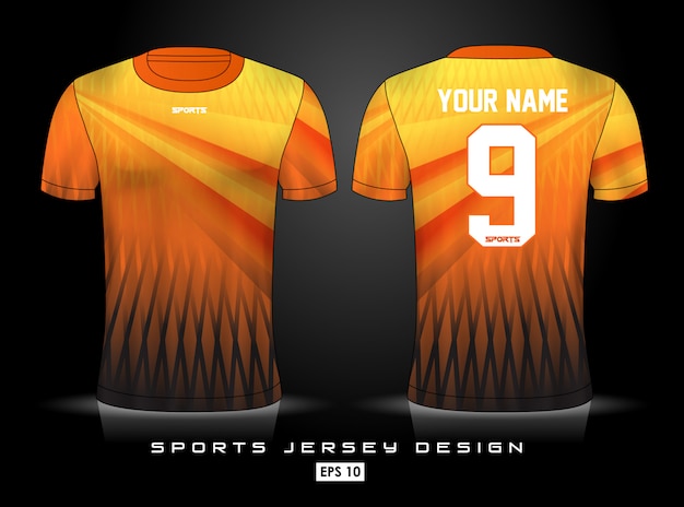 Premium Vector | Sports jersey template