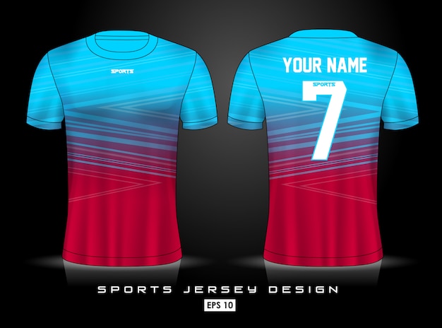 Premium Vector | Sports jersey template