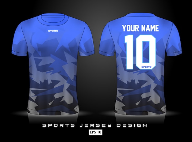 Premium Vector | Sports jersey template