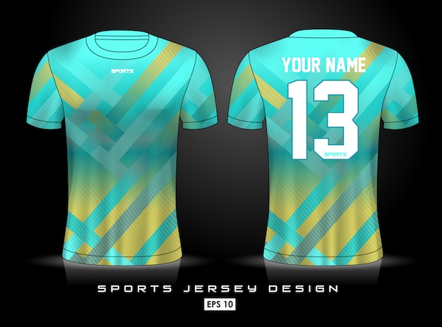 Premium Vector | Sports jersey template