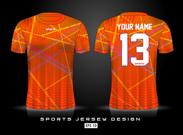 Premium Vector | Sports jersey template