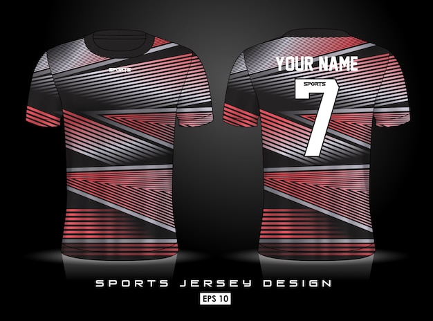 Sports jersey template | Premium Vector