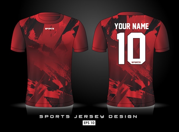red sports jersey