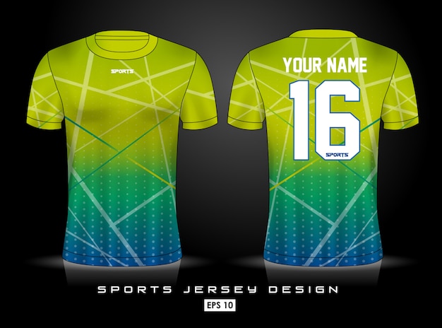 Sports jersey template | Premium Vector