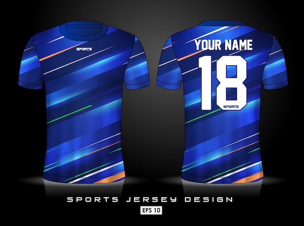 Premium Vector | Sports jersey template