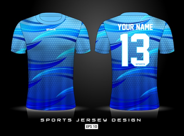 Sports jersey template | Premium Vector