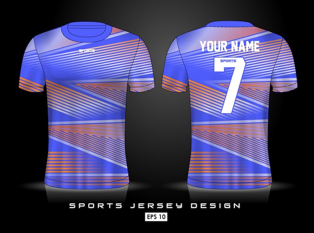 Premium Vector | Sports jersey template