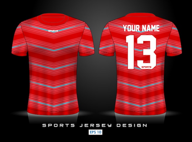 Premium Vector | Sports jersey template