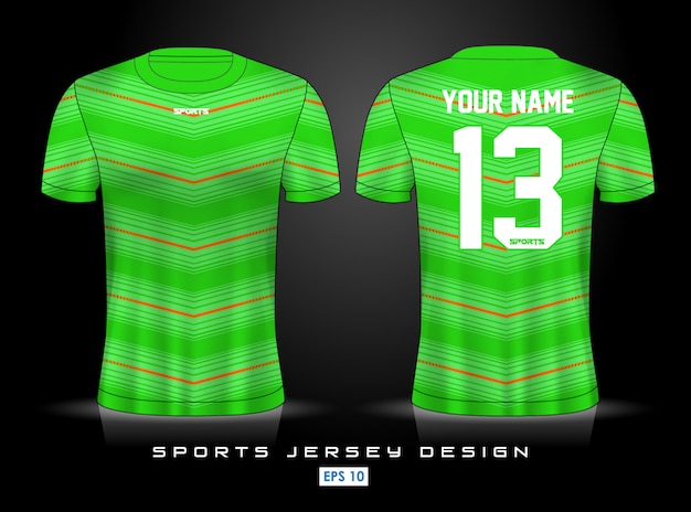 Premium Vector | Sports jersey template