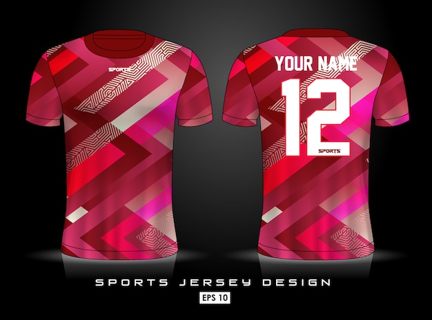 Premium Vector | Sports jersey template