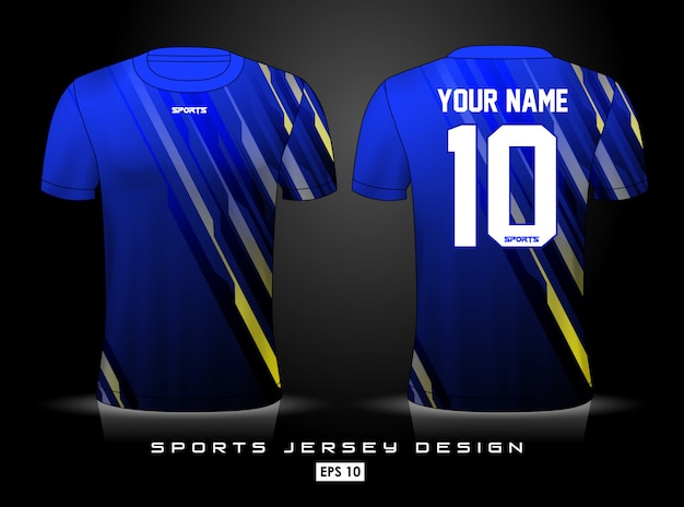 Premium Vector | Sports jersey template