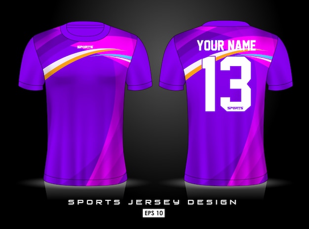 Premium Vector | Sports jersey template