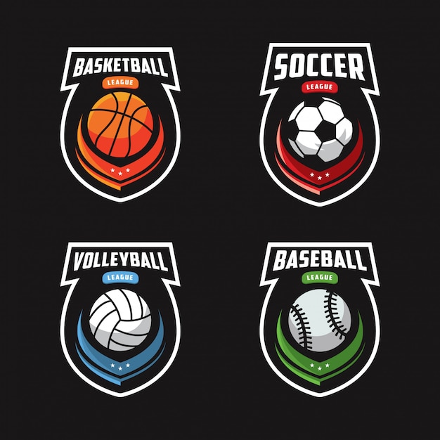 Premium Vector | Sports logo set