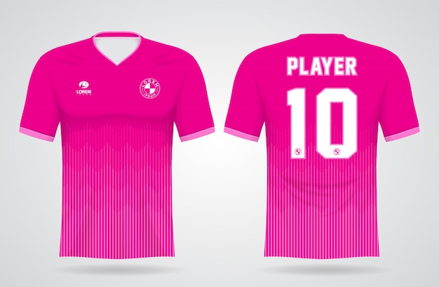 pink jersey shirt