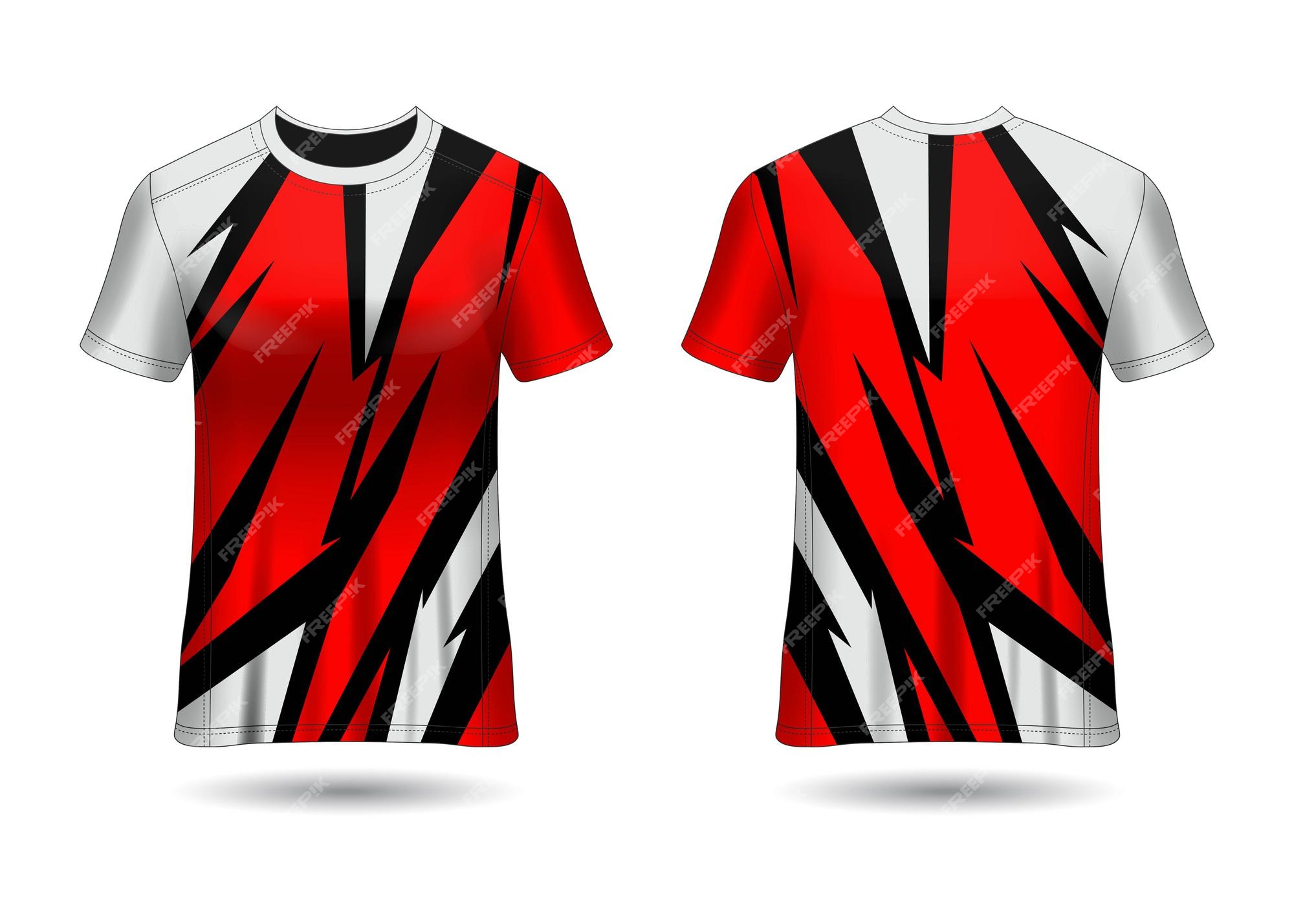 Premium Vector | Sports racing jersey design template for team uniforms ...