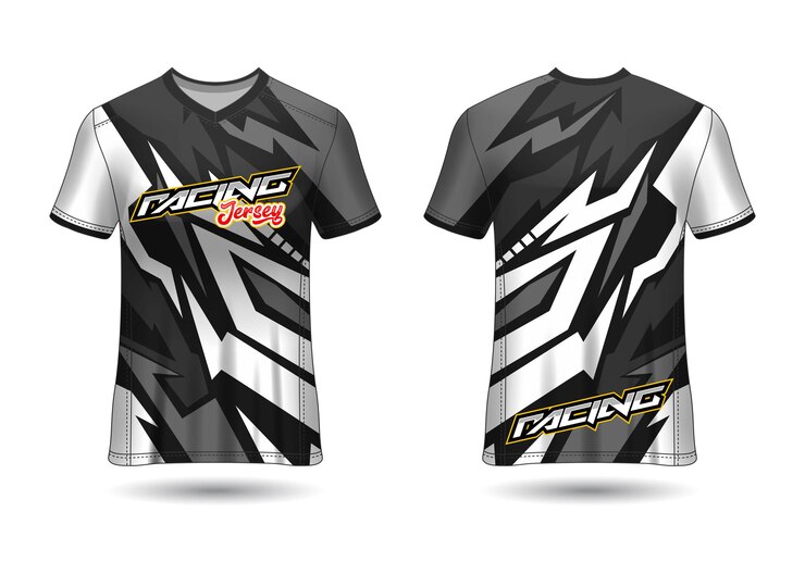 Premium Vector | Sports racing jersey design template for team uniforms