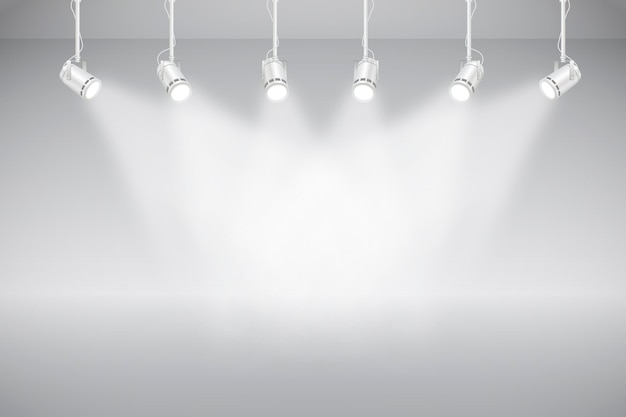 Spot lights background | Free Vector