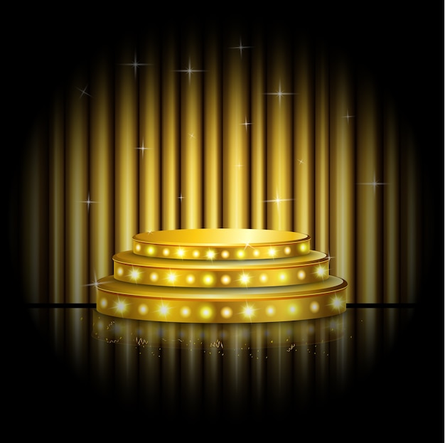 Premium Vector Spotlight Of Shining On Stage Background