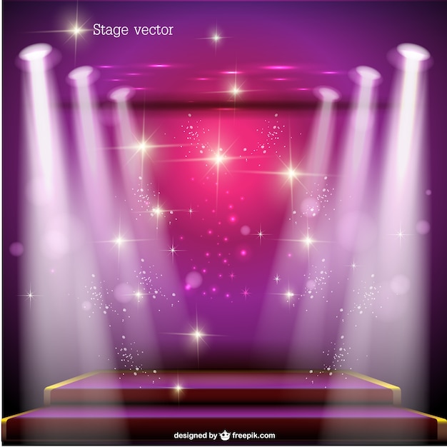 Spotlight stage vector free design Vector | Free Download