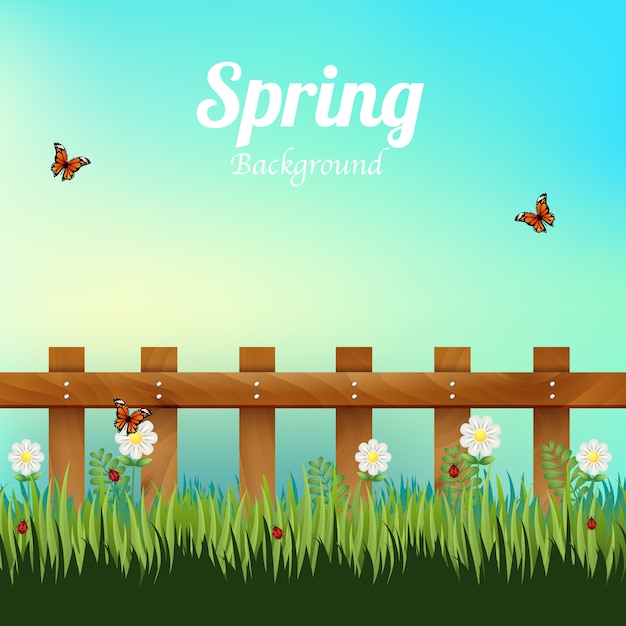 Spring background design