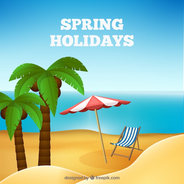 Download Spring break background Vector | Free Download