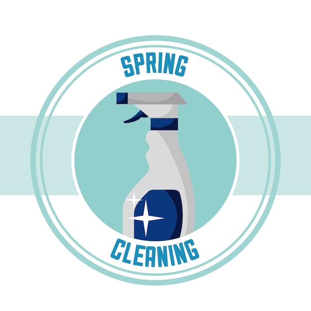 Premium Vector | Spring cleaning concept