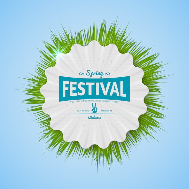 Download Free Spring Festival Realistic Badge Premium Vector Use our free logo maker to create a logo and build your brand. Put your logo on business cards, promotional products, or your website for brand visibility.