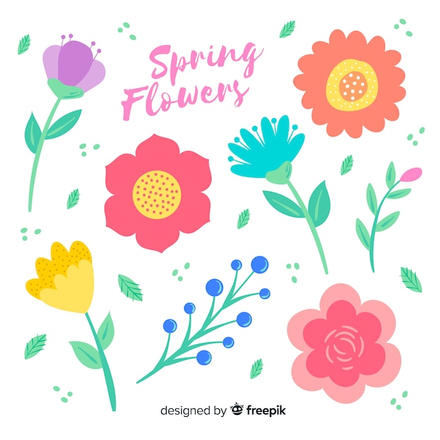 Spring floral collection | Free Vector