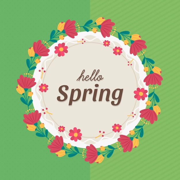 Free Vector Spring Floral Frame