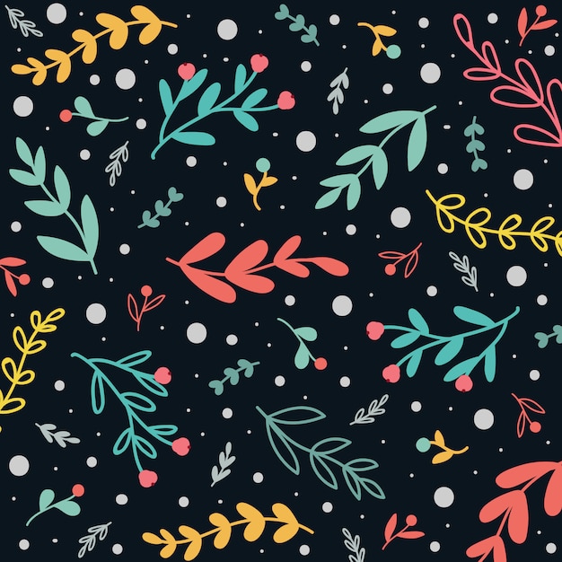 Premium Vector | Spring floral pattern or background