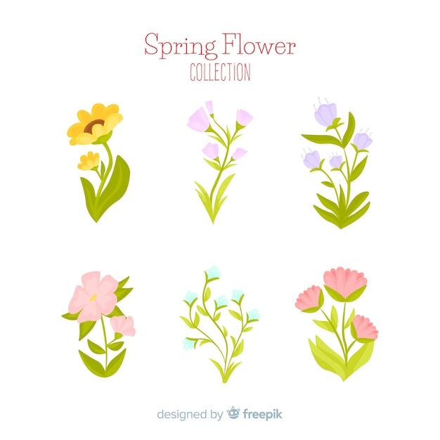 Spring flower collection | Free Vector